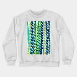 Abstract Watercolour Feather Design Crewneck Sweatshirt